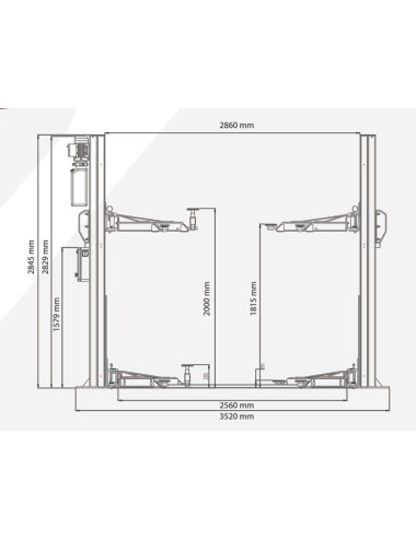 KÖNIGSTEIN KN3240C 2 POST LIFT