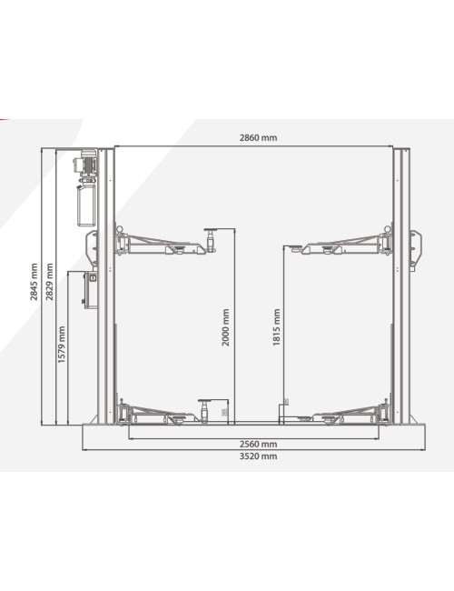KÖNIGSTEIN KN3240C 2 POST LIFT