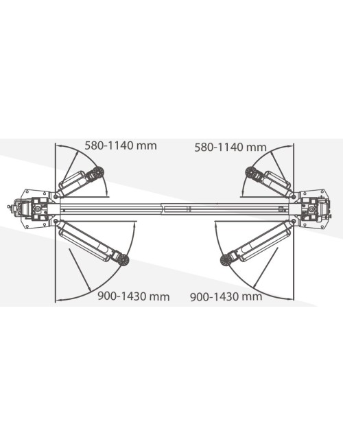 KÖNIGSTEIN KN3245PSX 2 POST LIFT