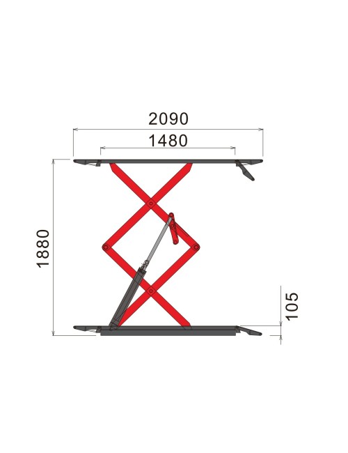 KÖNIGSTEIN KN3636S SCISSOR LILFT