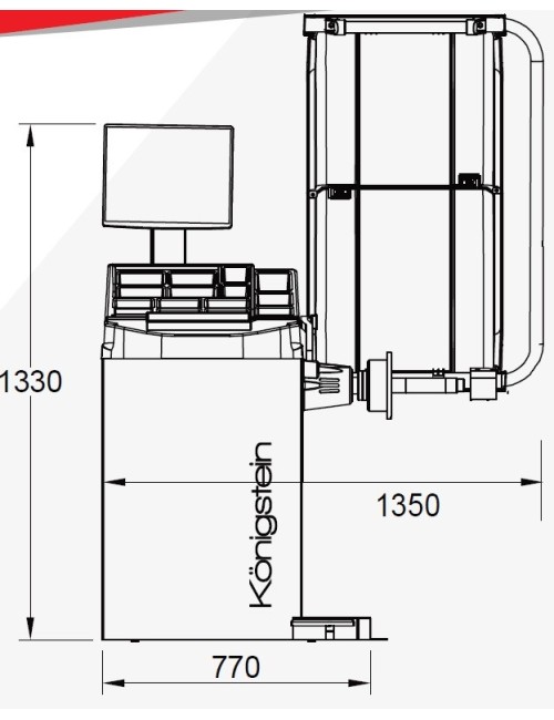 KÖNIGSTEIN KN244 AUTOMATIC WHEEL BALANCER
