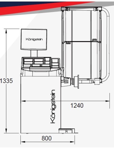 KÖNIGSTEIN KN260 AUTOMATIC WHEEL BALANCER