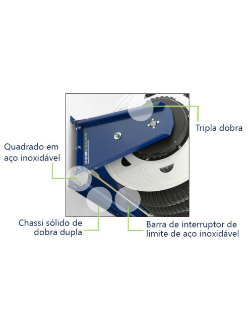Fixed exhaust hose reel FUTURE PEN