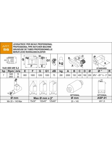 ART.130 Pipe notching machine